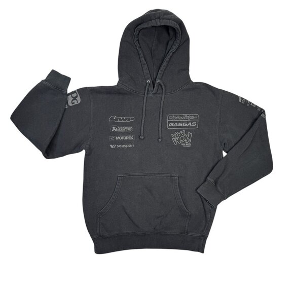 Troy Lee Designs Hoodie Mens Small S Black GasGas Racing Pullover Sweatshirt - Picture 1 of 7